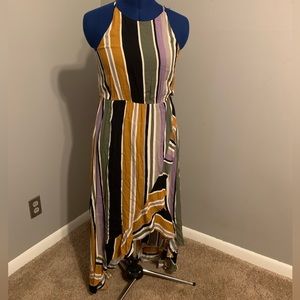 Soprano Halter Neck Slit Maxi Dress